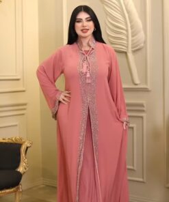 Alternative view of Koti Stone Burkha (Pink)